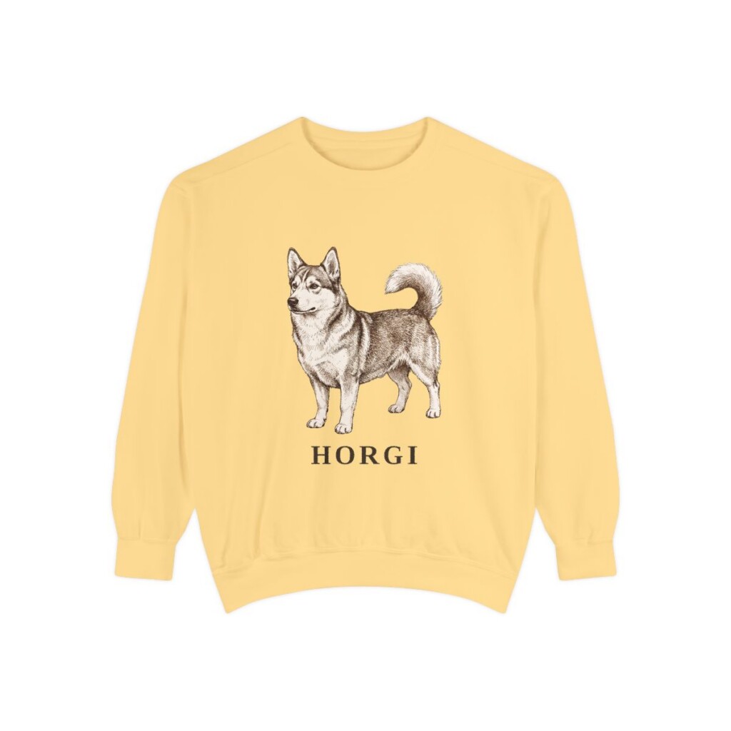 Horgi Sweatshirt, Butter, front view