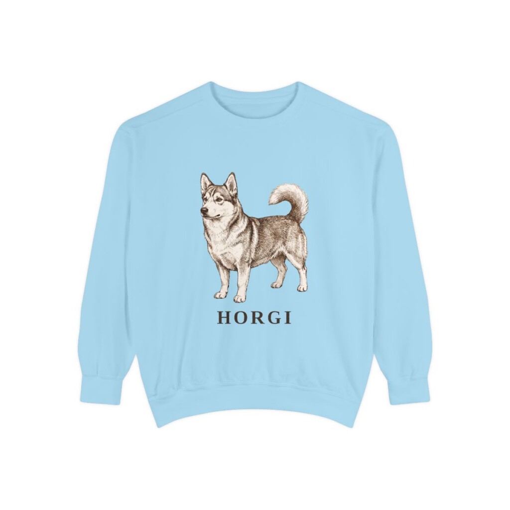 Horgi Sweatshirt, Chambray, front view