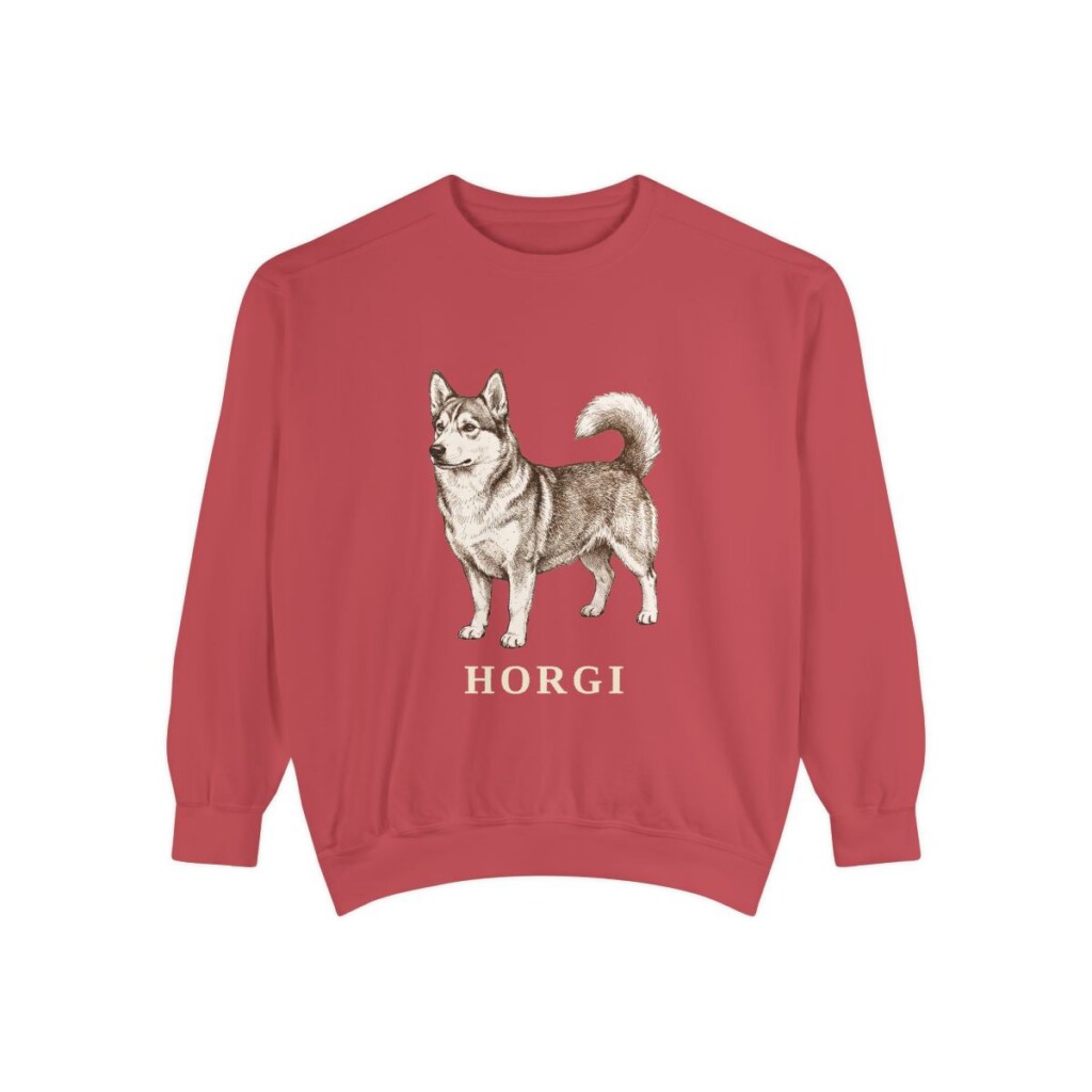 Horgi Sweatshirt, Crimson, front view