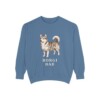 Horgi Dad Sweatshirt, Blue Jean, front view
