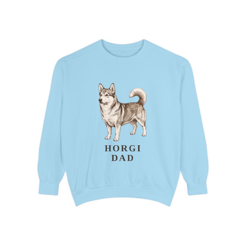 Horgi Dad Sweatshirt, Chambray, front view