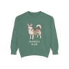 Horgi Dad Sweatshirt, Light Green, front view