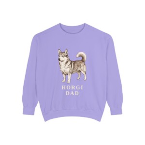 Horgi Dad Sweatshirt, Violet, front view