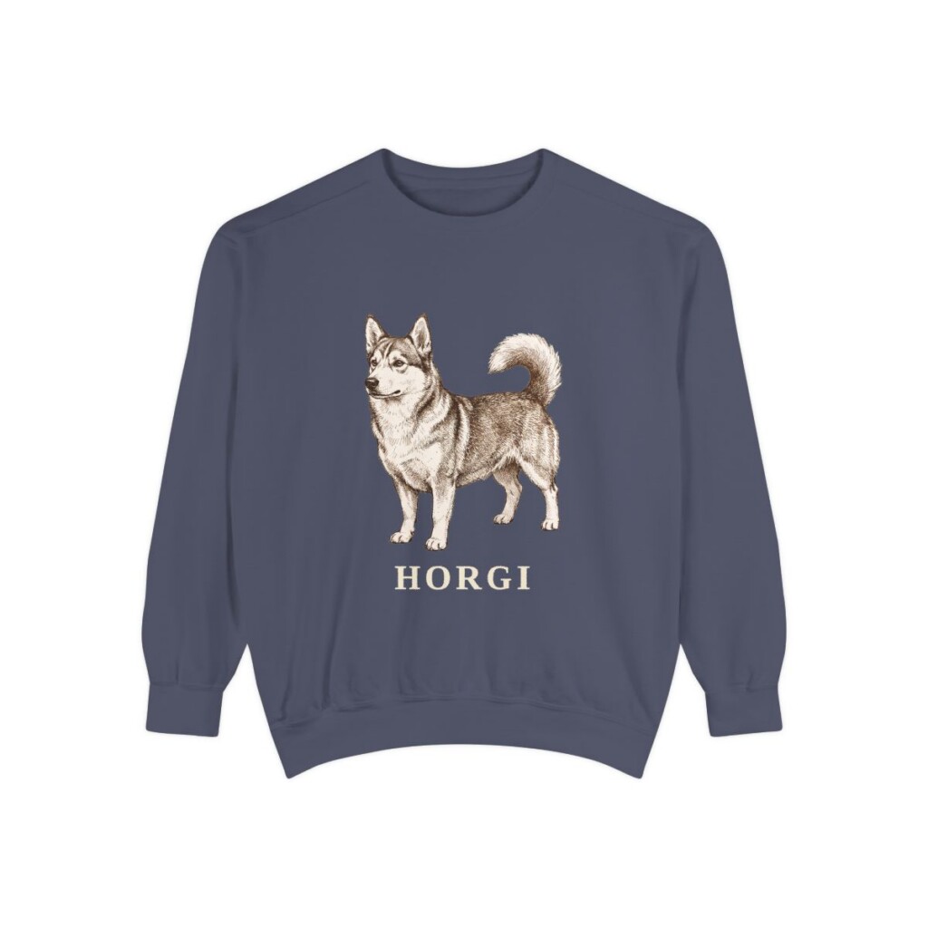 Horgi Sweatshirt, Denim, front view