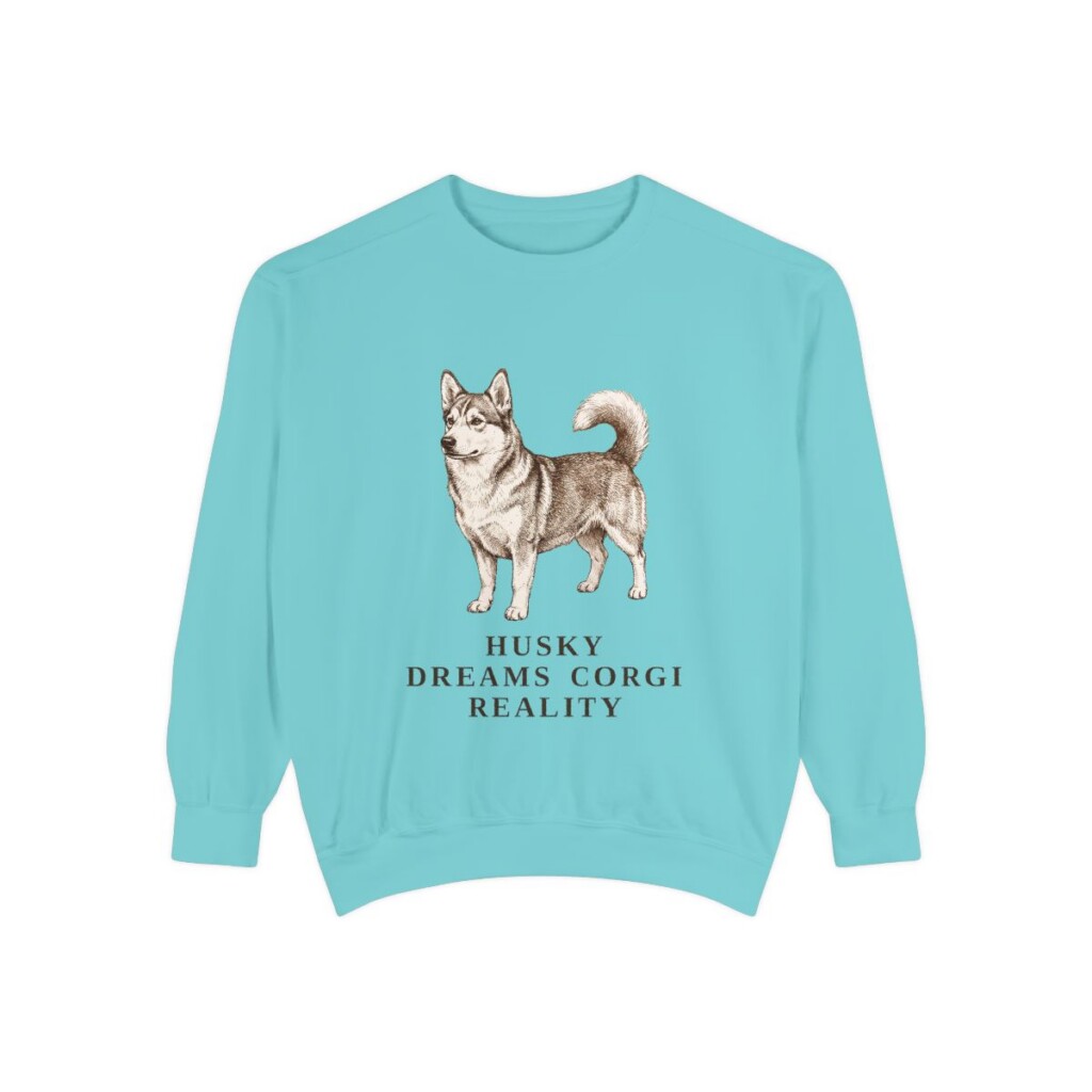 horgi-sweatshirt-humor-chalky-mint Horgi Humor Sweatshirt, Chalky Mint, front view