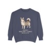 horgi-sweatshirt-humor-denim Horgi Humor Sweatshirt, Denim, front view
