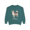 Horgi Latin Sweatshirt, Blue Spruce, front view