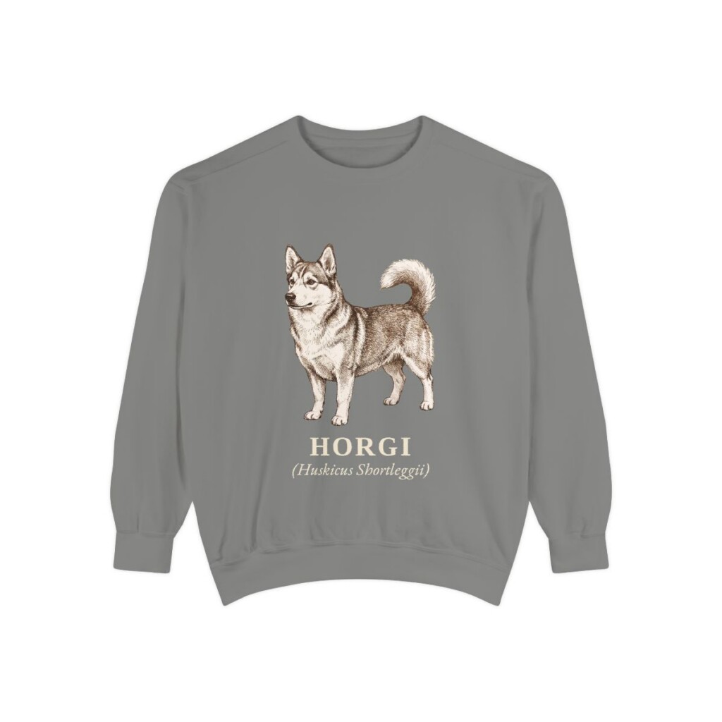 Horgi Latin Sweatshirt, Grey, front view