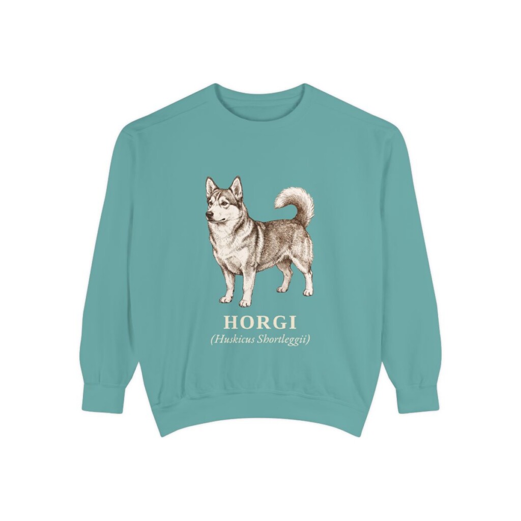 Horgi Latin Sweatshirt, Seafoam, front view