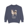 Horgi Mom Sweatshirt, Denim, front view