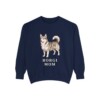Horgi Mom Sweatshirt, True Navy, front view