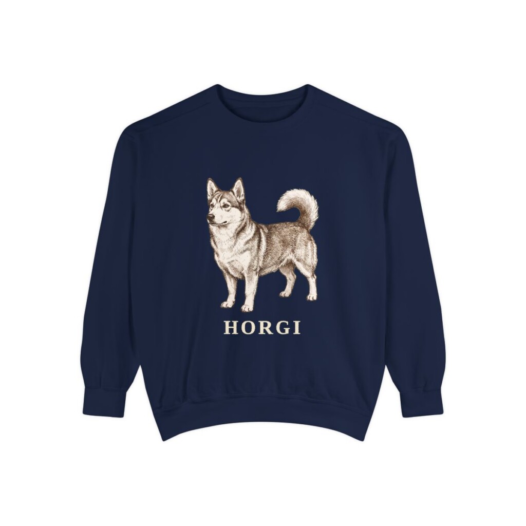 Horgi Sweatshirt, True Navy, front view