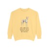 Ibizan Hound Humor Sweatshirt, Butter, front view