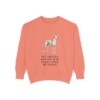 Ibizan Hound Humor Sweatshirt, Terracotta, front view