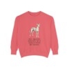 Ibizan Hound Humor Sweatshirt, Watermelon, front view