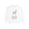Ibizan Hound Humor Sweatshirt, White, front view