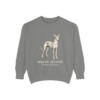 Ibizan Hound Latin Sweatshirt, Grey, front view