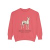 Ibizan Hound Latin Sweatshirt, Watermelon, front view