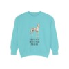 Ibizan Hound Mom Sweatshirt, Chalky Mint, front view