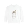 Ibizan Hound Mom Sweatshirt, White, front view