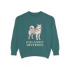 icelandic-sheepdog-sweatshirt-blue-spruce Icelandic Sheepdog Sweatshirt, Blue Spruce, front view