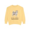 icelandic-sheepdog-sweatshirt-butter Icelandic Sheepdog Sweatshirt, Butter, front view