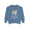 Icelandic Sheepdog Dad Sweatshirt, Blue Jean, front view