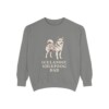 Icelandic Sheepdog Dad Sweatshirt, Grey, front view