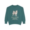 icelandic-sheepdog-sweatshirt-humor-blue-spruce Icelandic Sheepdog Humor Sweatshirt, Blue Spruce, front view