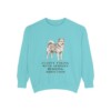 icelandic-sheepdog-sweatshirt-humor-chalky-mint Icelandic Sheepdog Humor Sweatshirt, Chalky Mint, front view