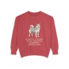 icelandic-sheepdog-sweatshirt-humor-crimson Icelandic Sheepdog Humor Sweatshirt, Crimson, front view