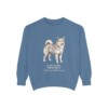 icelandic-sheepdog-sweatshirt-latin-blue-jean Icelandic Sheepdog Latin Sweatshirt, Blue Jean, front view