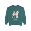 icelandic-sheepdog-sweatshirt-latin-blue-spruce Icelandic Sheepdog Latin Sweatshirt, Blue Spruce, front view