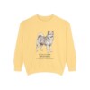 icelandic-sheepdog-sweatshirt-latin-butter Icelandic Sheepdog Latin Sweatshirt, Butter, front view