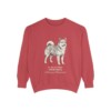 icelandic-sheepdog-sweatshirt-latin-crimson Icelandic Sheepdog Latin Sweatshirt, Crimson, front view