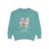 icelandic-sheepdog-sweatshirt-latin-seafoam Icelandic Sheepdog Latin Sweatshirt, Seafoam, front view