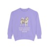 Icelandic Sheepdog Mom Sweatshirt, Violet, front view