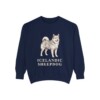 icelandic-sheepdog-sweatshirt-true-navy Icelandic Sheepdog Sweatshirt, True Navy, front view