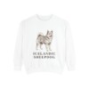 icelandic-sheepdog-sweatshirt-white Icelandic Sheepdog Sweatshirt, White, front view