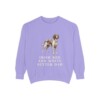 Irish Red and White Setter Dad Sweatshirt, Violet, front view