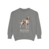 Irish Red and White Setter Latin Sweatshirt, Grey, front view