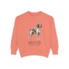 Irish Red and White Setter Latin Sweatshirt, Terracotta, front view