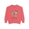 Irish Red and White Setter Latin Sweatshirt, Watermelon, front view