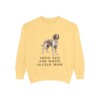 Irish Red and White Setter Mom Sweatshirt, Butter, front view