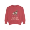 Irish Red and White Setter Mom Sweatshirt, Crimson, front view