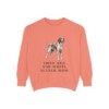 Irish Red and White Setter Mom Sweatshirt, Terracotta, front view