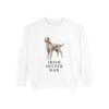 Irish Setter Dad Sweatshirt, White, front view
