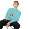 Irish Setter Humor Sweatshirt, Chalky Mint, person 1 context