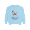 Irish Setter Humor Sweatshirt, Chambray, front view