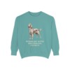 Irish Setter Humor Sweatshirt, Seafoam, front view
